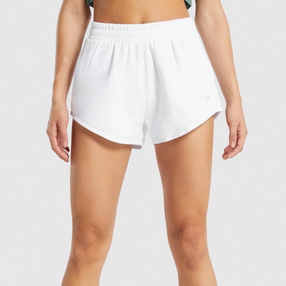 White Gymshark Sweatshorts